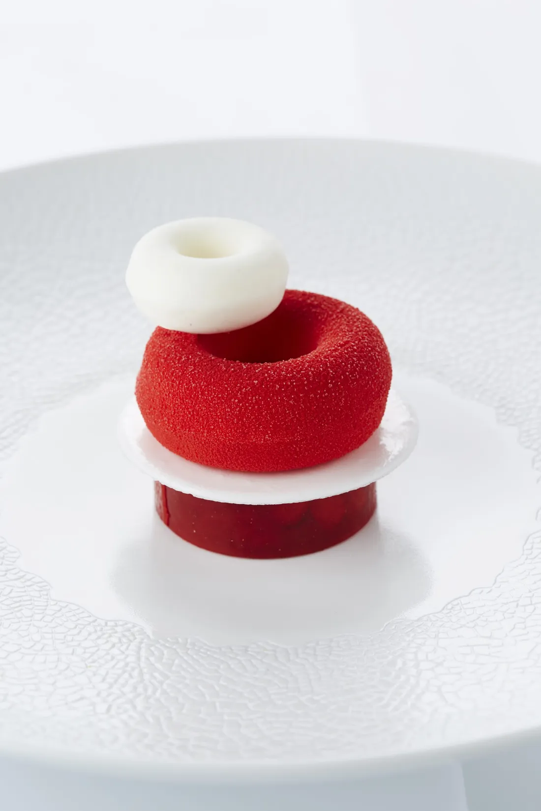 Dessert van rode biet